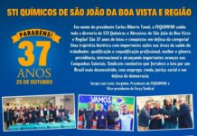 Parabéns, Químicos e Abrasivos de São João da Boa Vista!