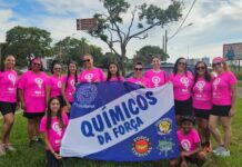 Químicos de Rio Claro participam da 3ª Caminhada Mulheres em Movimento em defesa da vida e contra a violência