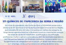 Parabéns, Químicos de Itapecerica da Serra!