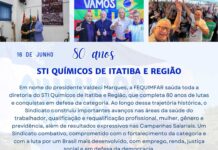 Parabéns, Químicos de Itatiba e Região!